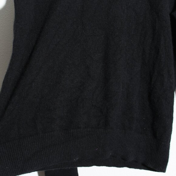 Banana Republic 100% Cashmere Crew-Neck Sweater Long Sleeve Black Size Large - Picture 5 of 15